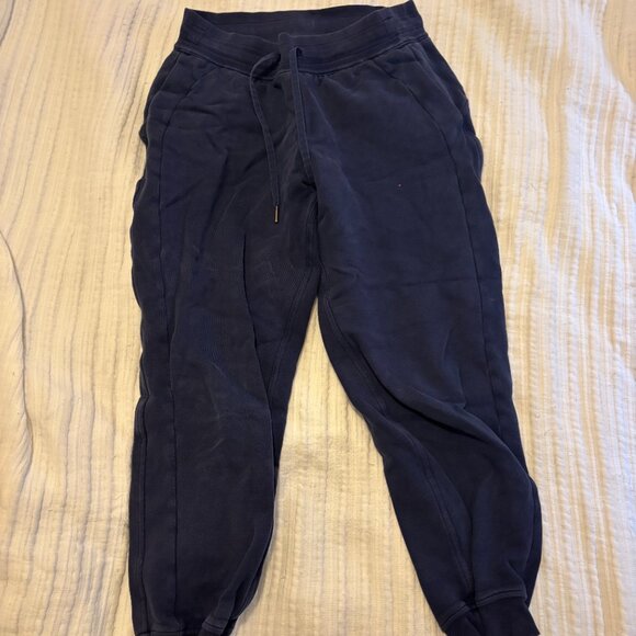 Scuba Set High-Rise Jogger size 8 and Scuba Hoodie in Night Sea Blue - Picture 5 of 10